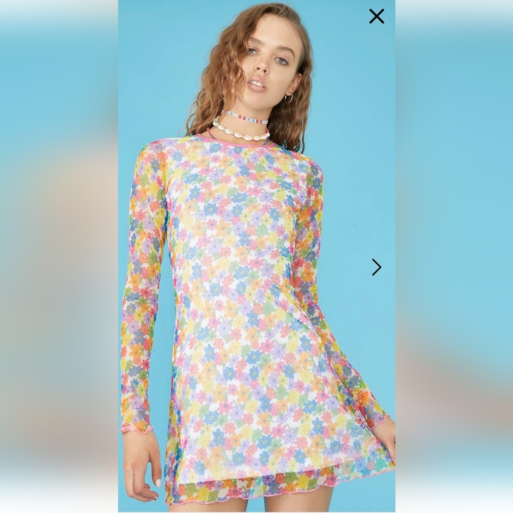 Dolls Kill Delia's 3X Flower Power dress - Picture 6 of 6